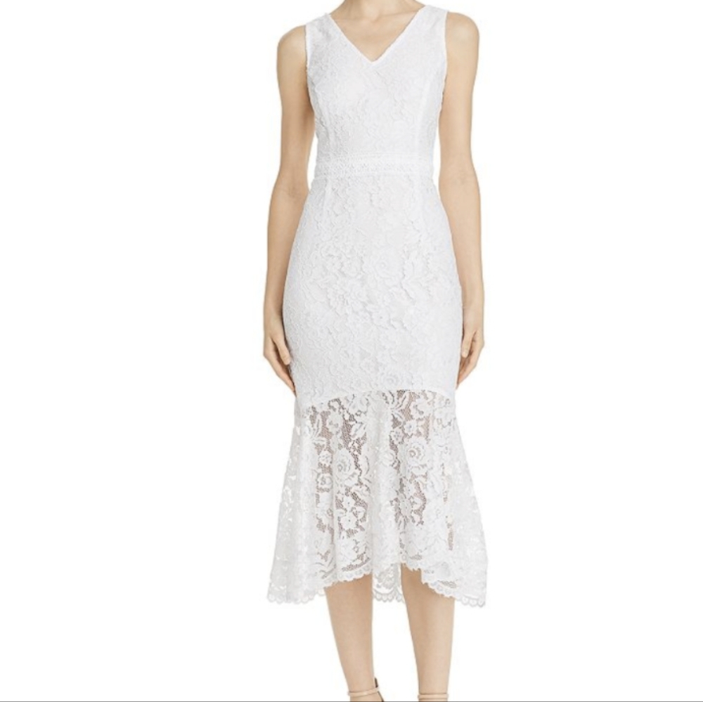 Nanette Lepore White Lace Dress